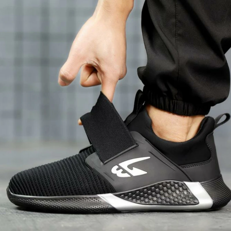 Jb_uronX slip on elastic test on safety shoes
