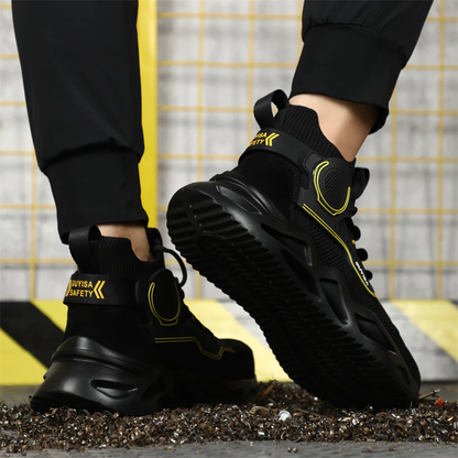 Guyisa | Cork steel cap breathable lightweight work boots