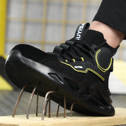 Guyisa | Cork steel cap breathable lightweight work boots