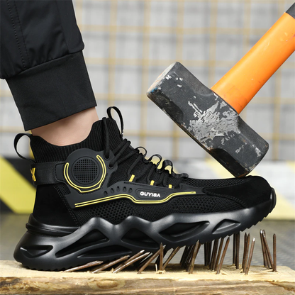 Guyisa | Cork steel cap breathable lightweight work boots