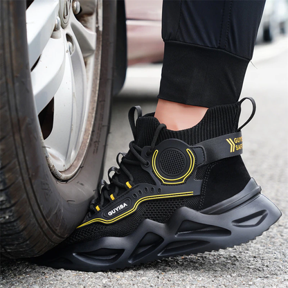 Guyisa | Cork steel cap breathable lightweight work boots