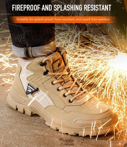 JB | Rafelo Fireproof Lightweight Waterproof Steel Toe Safety Work Shoes