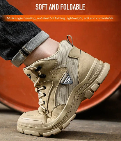 JB | Rafelo Fireproof Lightweight Waterproof Steel Toe Safety Work Shoes