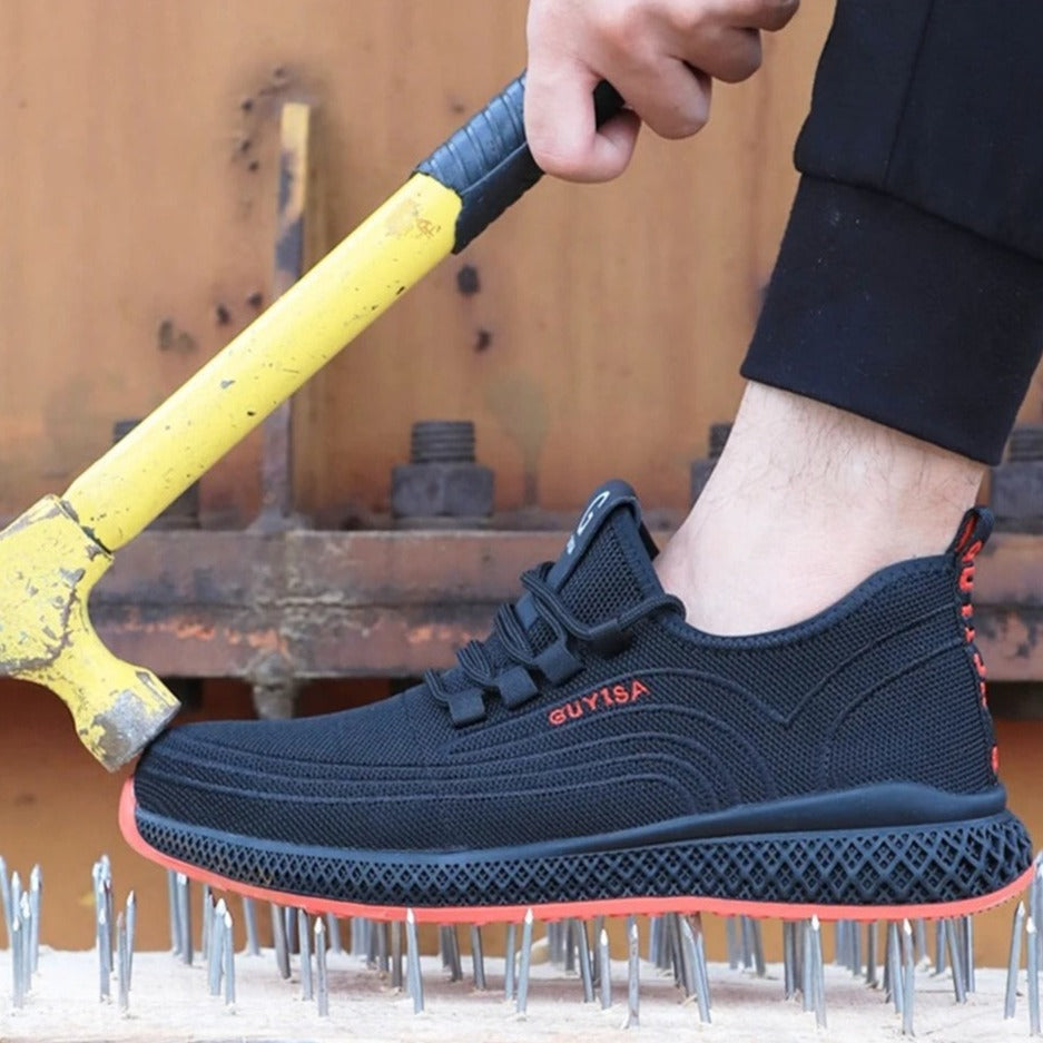 Guyisa | RedX Lightweigh Steel Toe Safety Work Shoes