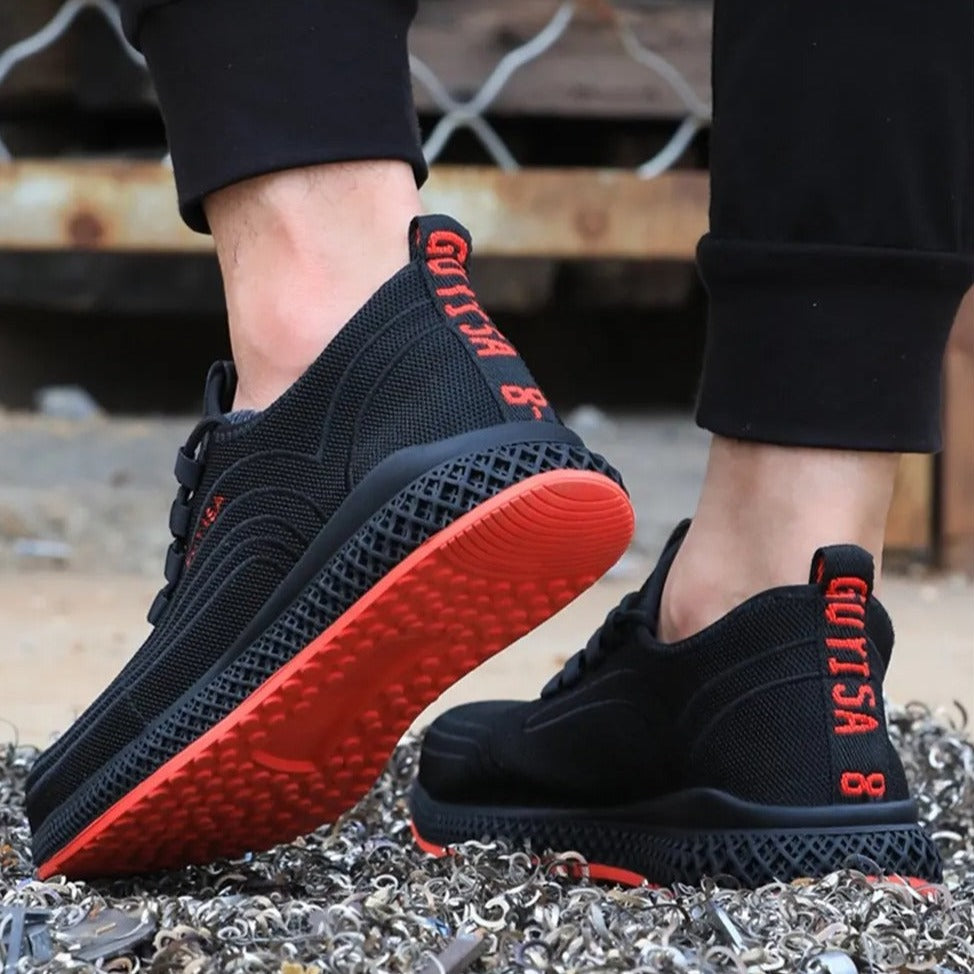 Guyisa | RedX Lightweigh Steel Toe Safety Work Shoes